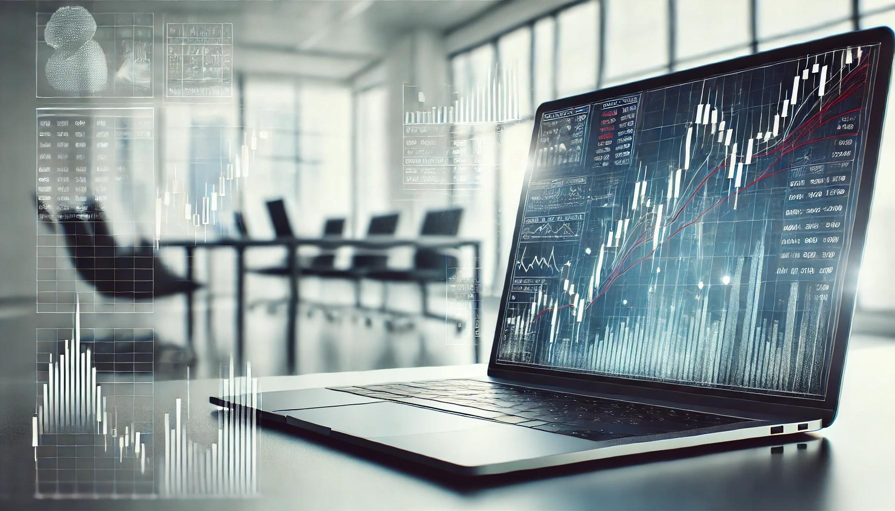 Stock chart background